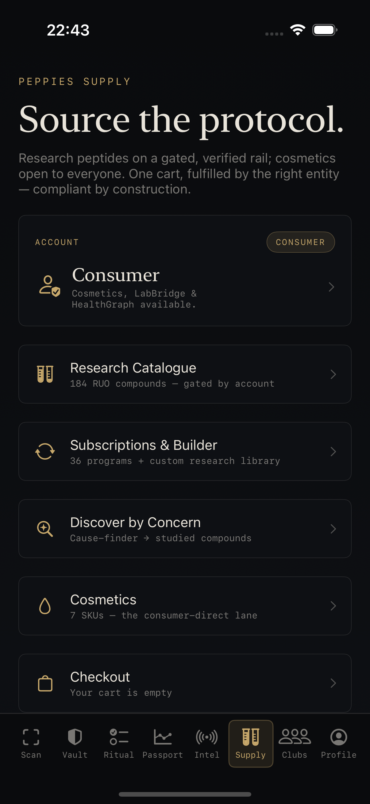 Peppies customer app, actual test-build capture from 29 June 2026